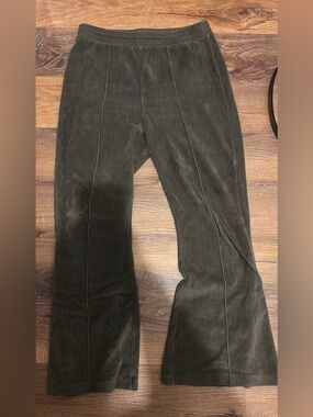 American Eagle Outfitters Olive Green Corduroy Flare Pants
